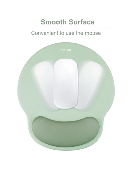 Almohadilla Ergonómica para Mouse MOSISO Verde Antiguo 24.5x22cm