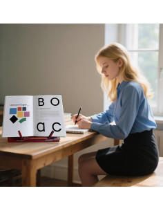 Soporte de Libro de Bambú Ajustable Muracktange 23x33 cm 2