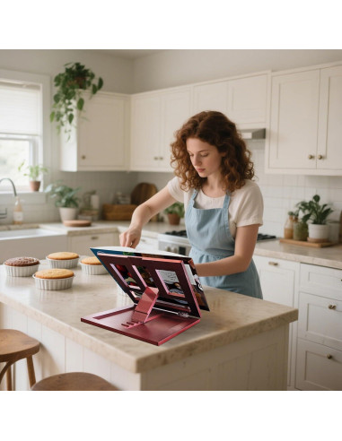 Soporte de Libro de Bambú Ajustable Muracktange 23x33 cm