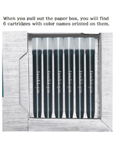 Cartuchos de Tinta Iroshizuku Ku-jyaku Turquesa 6 Piezas 2