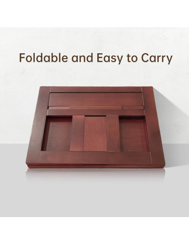 Soporte de Libro de Bambú Ajustable Muracktange 23x33 cm