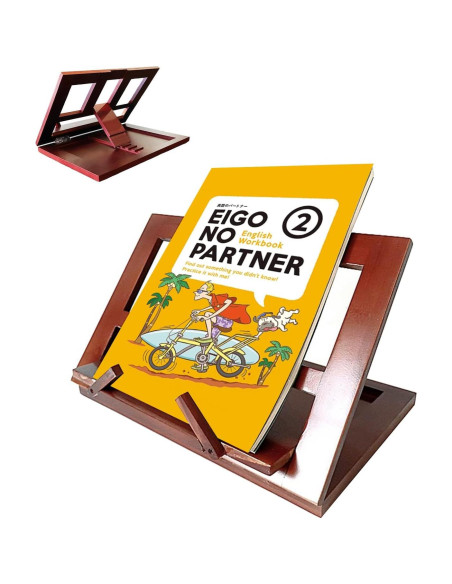 Soporte de Libro de Bambú Ajustable Muracktange 23x33 cm