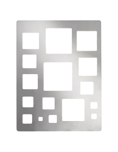 Plantilla Cuadrada PH PandaHall Acero Inoxidable 190x250 mm