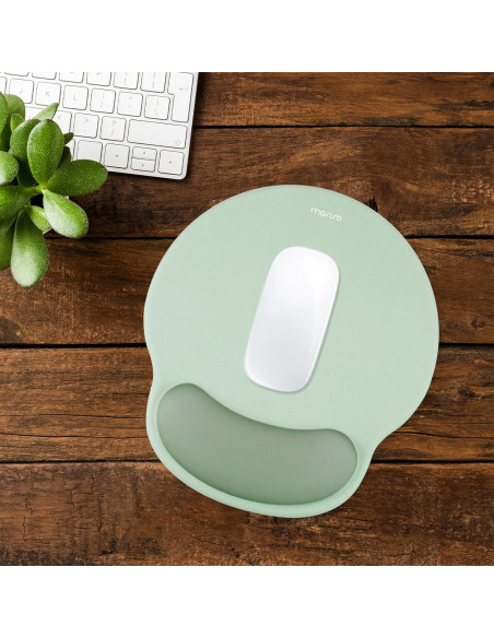 Almohadilla Ergonómica para Mouse MOSISO Verde Antiguo 24.5x22cm