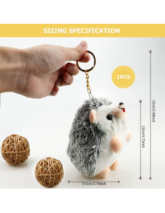 Almohadilla de Agujas Erizo LNQ LUNIQI Gris 10x8x5 cm 2