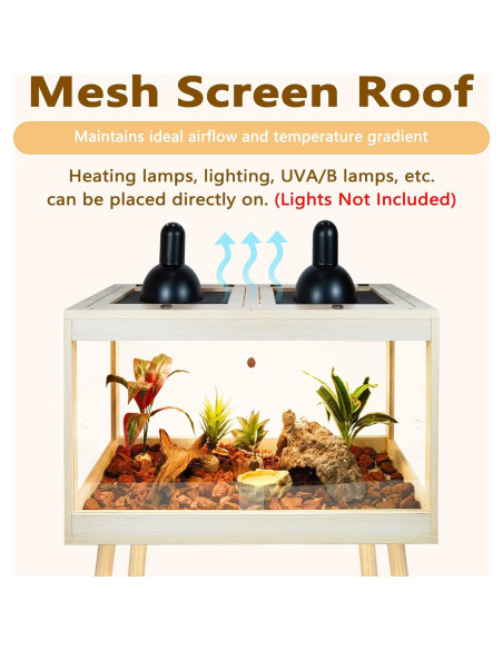 Tanque Reptil Prolee 24 Galones Roble 61x41x102 cm