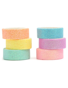 Conjunto de Cinta Washi Brillante YUBX 6 Rollos 15mm x 2m