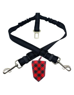 Cinturón de Seguridad para Perros Wvkzuc Ajustable Nylon Negro