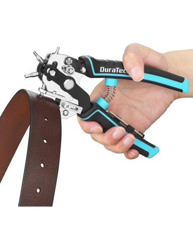 Perforadora de Cuero Duratech con 6 Tamaños de Agujeros