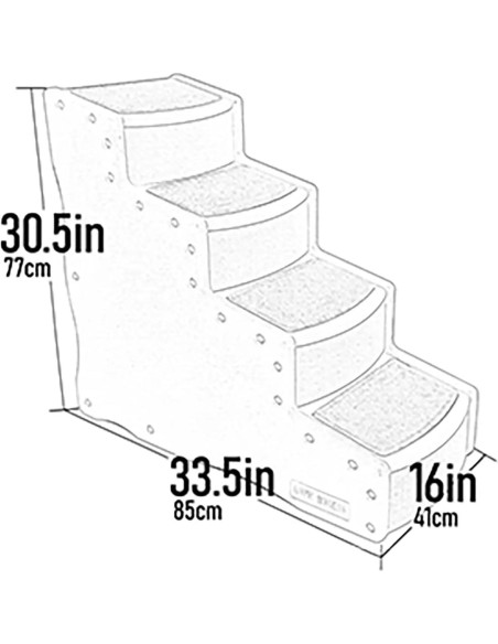 Escalera para Mascotas Pet Gear Easy Step IV 4 Escalones 68 kg