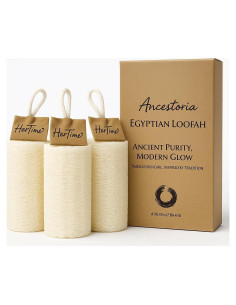 Esponja Exfoliante Corporal Natural Loofah Ancestoria - Paquete de 3