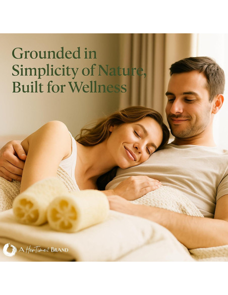 Esponja Exfoliante Corporal Natural Loofah Ancestoria - Paquete de 3