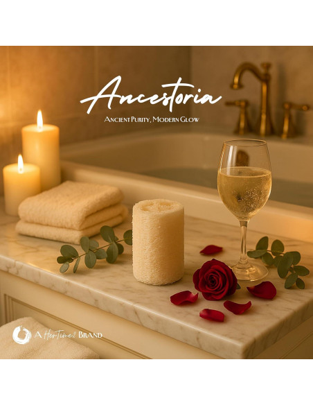 Esponja Exfoliante Corporal Natural Loofah Ancestoria - Paquete de 3