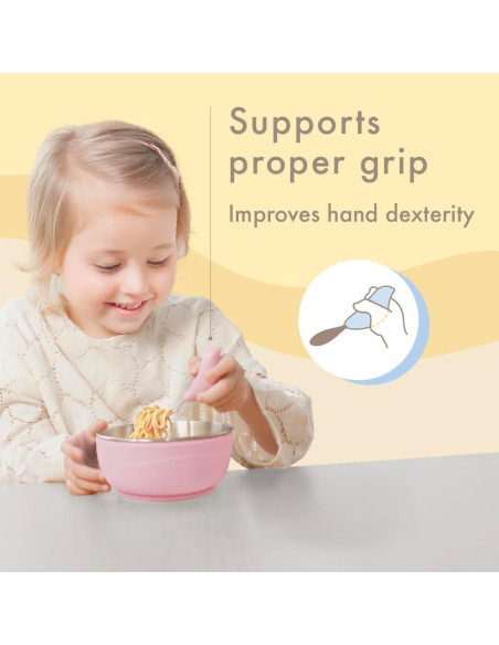 Set de Cubiertos Ergonómicos CYD TERRA para Niños 1-3 Años Set de Cubiertos Ergonómicos CYD TERRA para Niños 1-3 Años