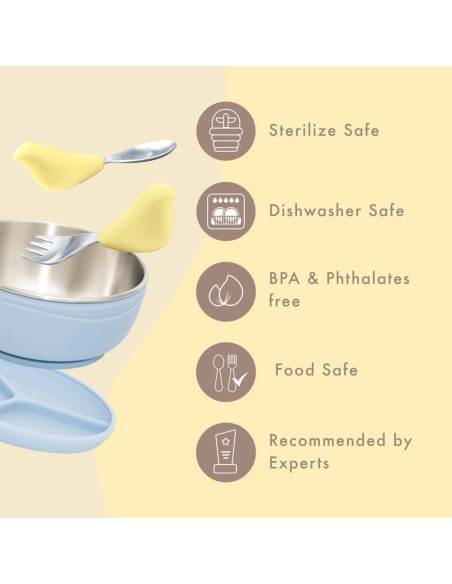 Set de Cubiertos Ergonómicos CYD TERRA para Niños 1-3 Años Set de Cubiertos Ergonómicos CYD TERRA para Niños 1-3 Años