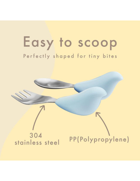 Set de Cubiertos Ergonómicos CYD TERRA para Niños 1-3 Años Set de Cubiertos Ergonómicos CYD TERRA para Niños 1-3 Años