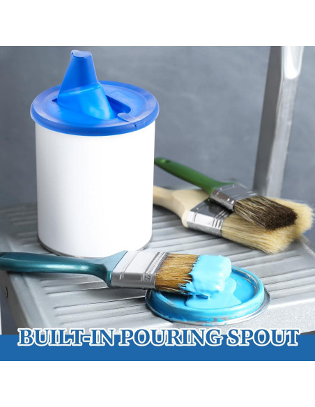 Kit de Tapa Mezcladora y Cubierta para Latas de Pintura 4L Reallnaive