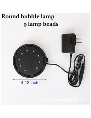 Lámpara de Burbujas para Acuario MingYuShuiZhu 10.5 cm LED