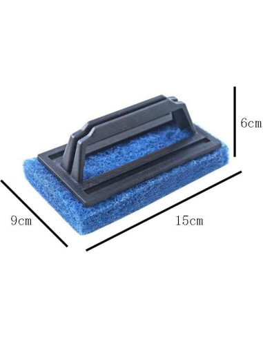 Cepillo de Limpieza para Acuario 2 Piezas Azul 15x9x6 cm