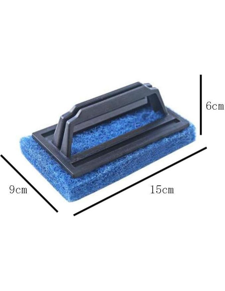 Cepillo de Limpieza para Acuario 2 Piezas Azul 15x9x6 cm