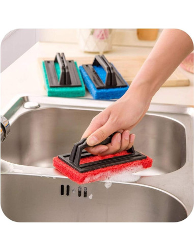 Cepillo de Limpieza para Acuario 2 Piezas Azul 15x9x6 cm