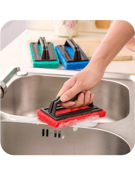 Cepillo de Limpieza para Acuario 2 Piezas Azul 15x9x6 cm