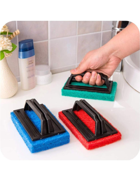 Cepillo de Limpieza para Acuario 2 Piezas Azul 15x9x6 cm