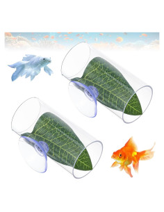Túnel Acrílico para Peces Betta Lusofie 2Pcs con Ventosa