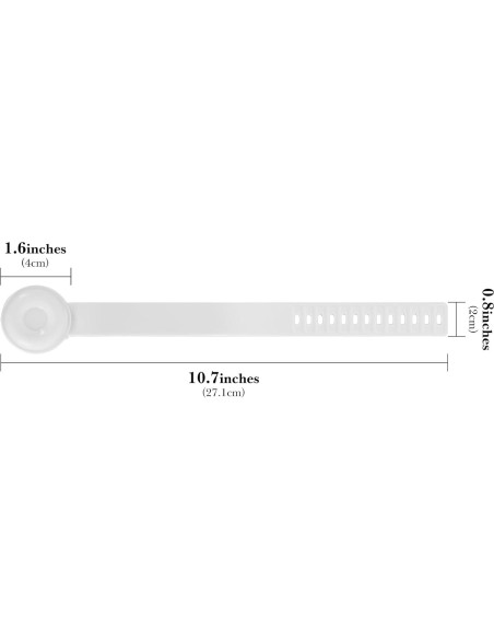 Elevador de Tapa de Inodoro Linkidea 3 Pcs Silicona Blanco