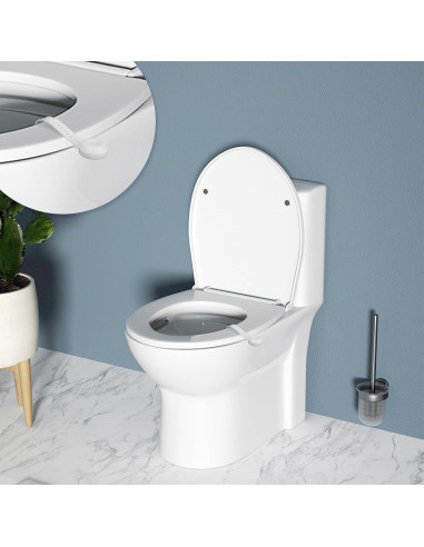 Elevador de Tapa de Inodoro Linkidea 3 Pcs Silicona Blanco