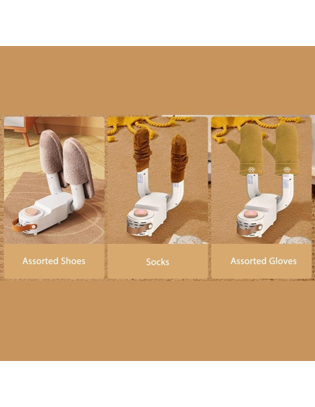 Secador de Zapatos Eléctrico Jectse con Temporizador y Estante Plegable