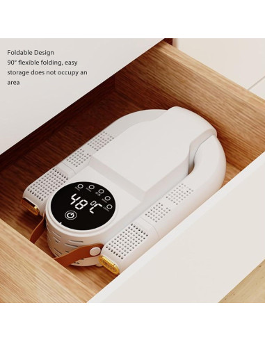 Secador de Zapatos Eléctrico Jectse con Temporizador y Estante Plegable