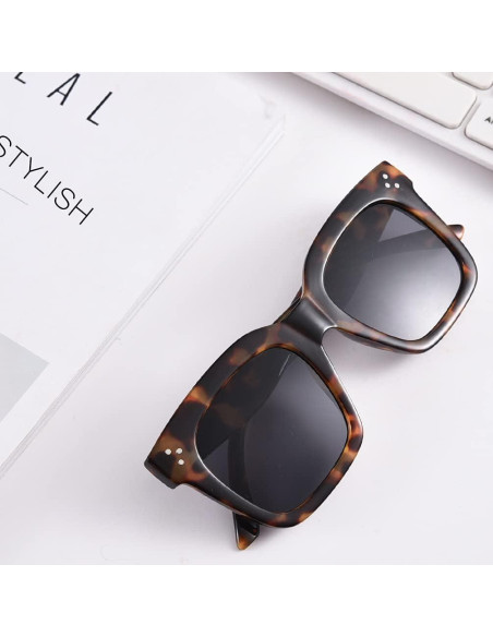 Gafas de sol cuadradas retro UV400 para mujeres - 2 colores