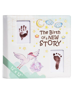 Libro de Recuerdos para Bebés Yulka Crafts - Encuadernado en Cuero