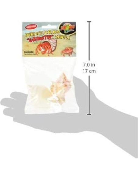 Conchas de Crecimiento para Cangrejo Ermitaño Zoo Med - 2 Unidades