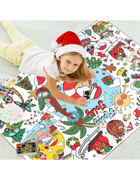 Póster para Colorear PHOGARY Navidad de Verano 110x80cm