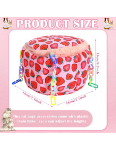 Hamacas Colgantes para Ratas Maitys 2 Pcs 18x18x16 cm 2