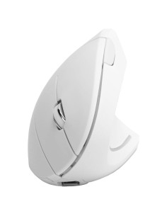 Ratón Vertical Pomya Blanco H1 - Gaming USB 2.4G Recargable 800-2400 DPI