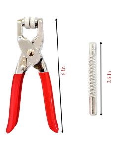 Kit de Botones a Presión YIKANGHENG 100 Pares + Alicates 15.24 cm 2