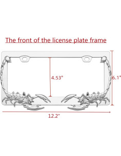 Marcos de Placas de Licencia Ettonsun 2-Pack Universal 30.5x15.2cm 2