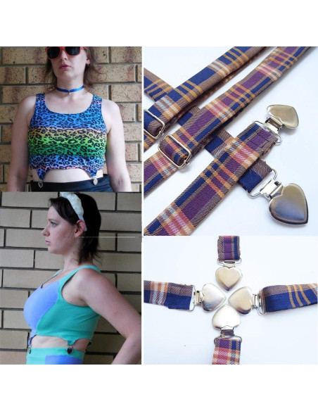 Clips de Suspensión de Corazón Plateados 20pcs - Metal y Plástico