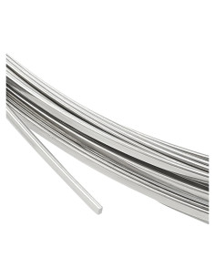 Alambre Plano de Acero Inoxidable BENECREAT 19 Gauge 7m 2mm