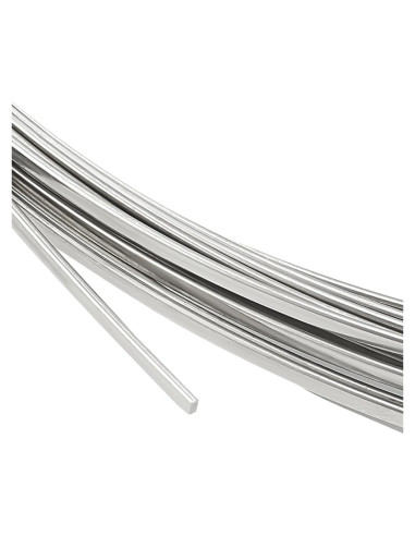 Alambre Plano de Acero Inoxidable BENECREAT 19 Gauge 7m 2mm