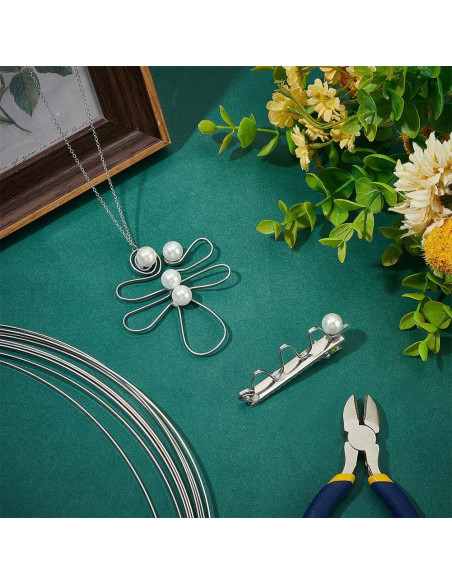 Alambre Plano de Acero Inoxidable BENECREAT 19 Gauge 7m 2mm