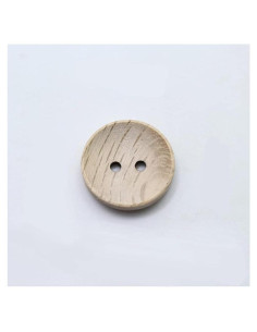 20 Botones de Madera Redondos 4 Agujeros Vingol 18mm DIY