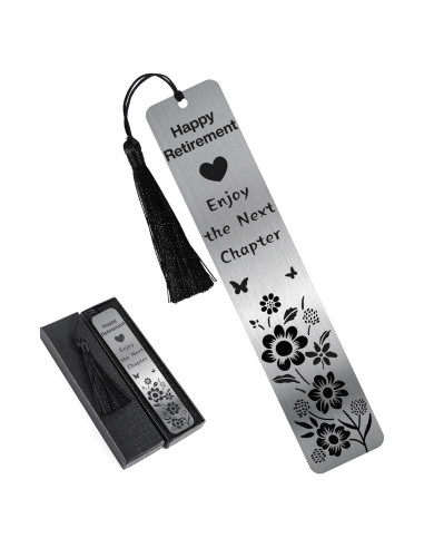 Marcador de Metal MENIFEND para Retiro con Borla - 14.9x4.9 cm