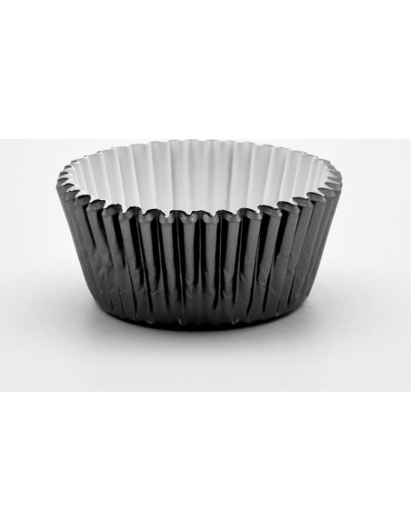 200 Moldes para Hornear Cupcake Aluminio Negro MODENGKONGJIAN