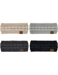 Diademas de Invierno Loritta 4 Pack Fleece Suave para Mujeres 2