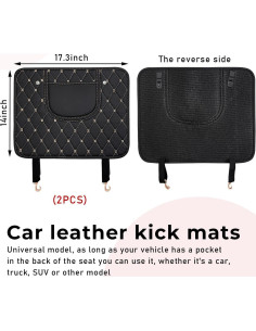 Protectores de Patadas para Auto Suvnie de Cuero Impermeable 2