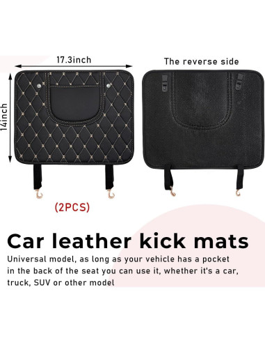 Protectores de Patadas para Auto Suvnie de Cuero Impermeable